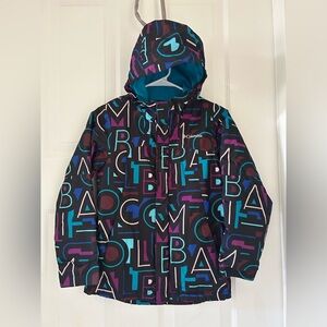 Columbia Girls' M Fjord Typo Multi Print Interchange Jacket Medium 10-12